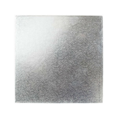 Square Double Thick Cards Silver 11" (Pack 10)