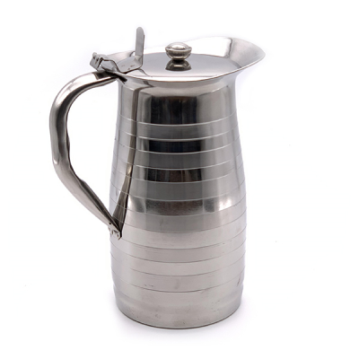Silver Touch Stainless Steel Water Jug with Lid 2 Litre