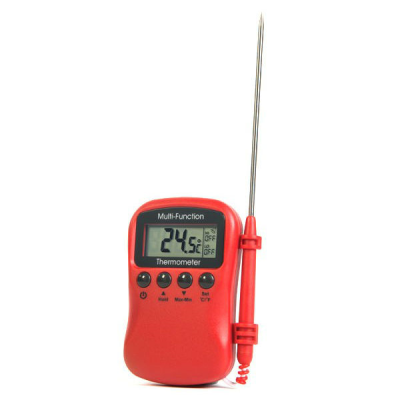 ETI Multi Function Thermometer Red