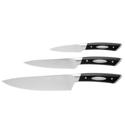 Scanpan Classic 3pc Knife Set Incls 9cm Paring, 15cm Utility & 20cm Chef's Knife