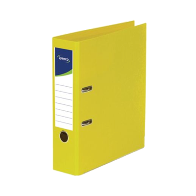 Lyreco PP Lever Arch File A4+ Yellow