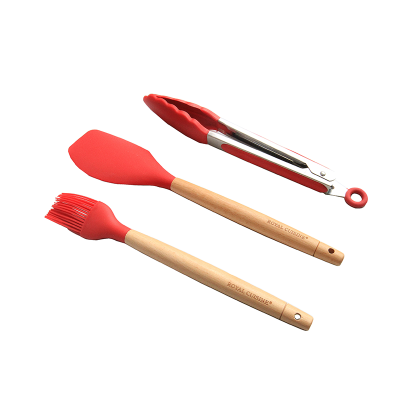 Royal Cuisine Silicone Kitchen Tool Set Red
