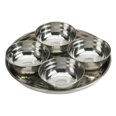Stainless Steel Pickle Tray Set 4 Pieces