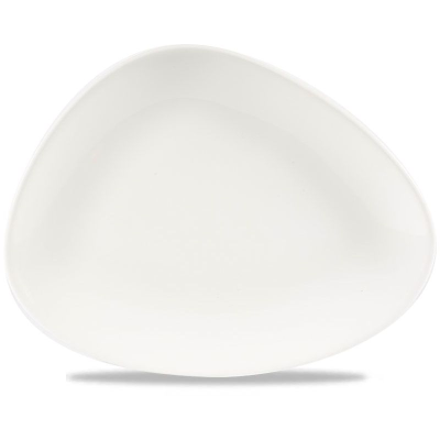 Churchill White Triangle Chefs Plate 10.38"x8" (Pack 12)
