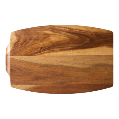 Acacia Wood Steak Platter 13.5x8.75" (34x22cm) - Sides: With Juice Catcher / Plain