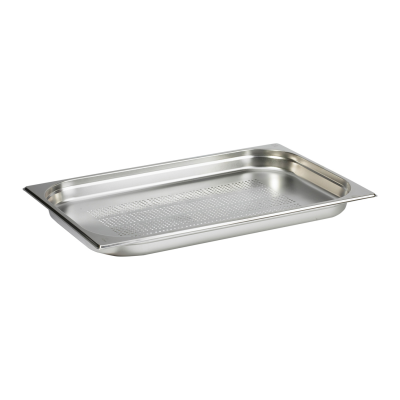 Gastronorm Pan Stainless Steel 1/1 40mm Deep Perforated