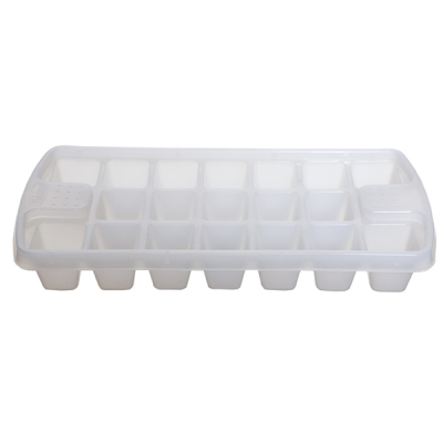 Whitefurze Plastic Ice Cube Tray 25x14x4cm
