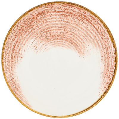 Churchill Homespun Accents Coral Evolve Coupe Plate 10.25" (Pack 12)