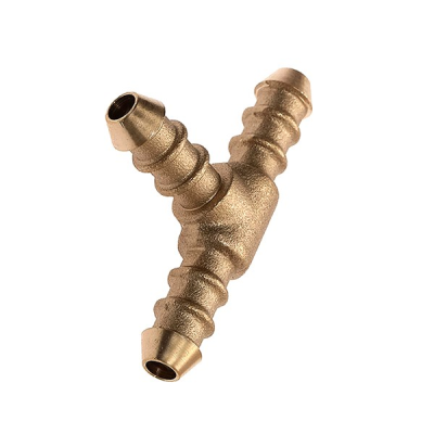 Brass T Connector Nozzle to suit ID 8mm Gas Pipe Hose