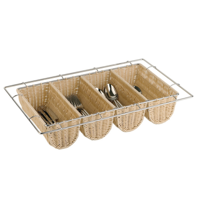 APS Rattan Cutlery Tray Natural