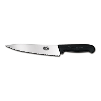 Victorinox Fibrox Handle Chefs Knife with Serrated Edge 19cm
