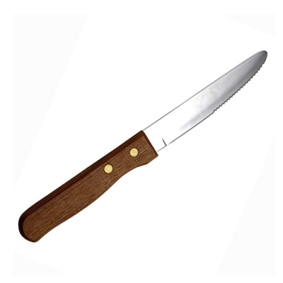 Steak Knife Large Dark Wood Handle (Dozen)