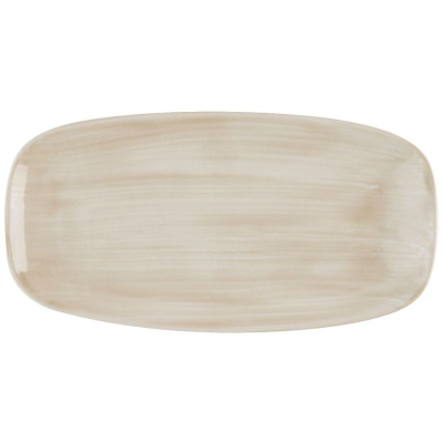 Churchill Stonecast Canvas Natural Chefs Oblong Plate 11.75x6" (Pack 12)