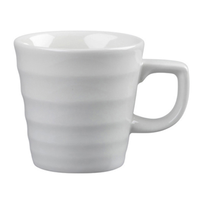 Churchil White Ripple Latte Mug 16oz (Pack 6)