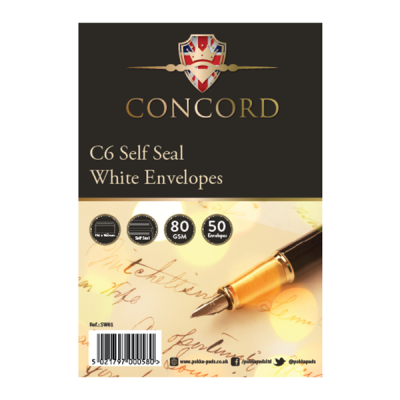 White Envelope C6 Self Seal (Pack 50)