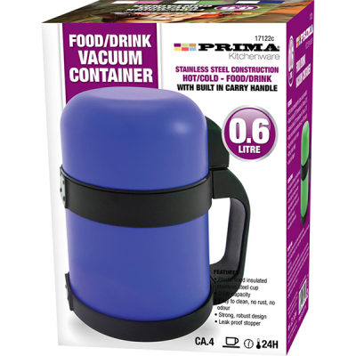 Prima Food / Drink Vacuum Flask 0.6 Litre