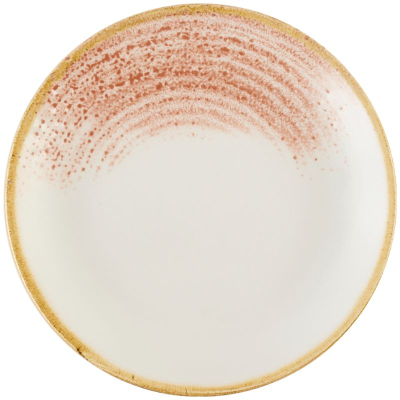 Churchill Homespun Accents Coral Evolve Coupe Plate 6.5" (Pack 12)