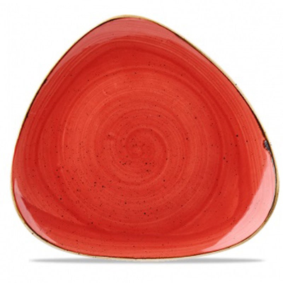 Churchill Stonecast Berry Red Lotus Plate 12.2"/31.1cm