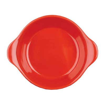 Churchil Cookware Red Sm Round Eared Dish 5.8"x7" (Pack 6)