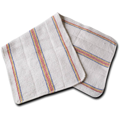 Double Thickness White Oven Cloth 34x76cm (Pack 5)