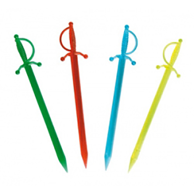 Sword Sticks Assorted Colours (Pack 1000)