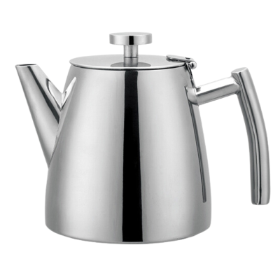 Caf Stl Belmont 18/10 Stainless Steel Mirror Finish Double Wall Teapot 1.2l