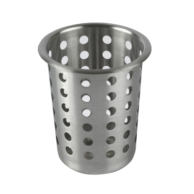 Cutlery Cylinder Perforated Stainless Steel 5.5"