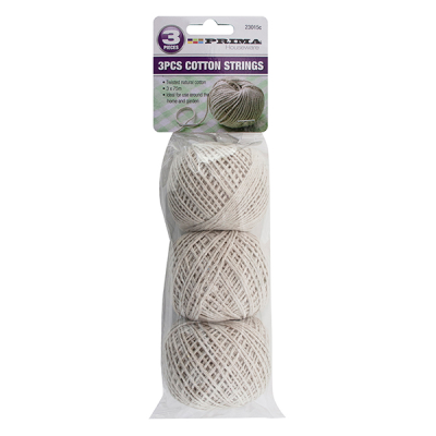Prima Twisted Natural Cotton String 50meter (Pack 3)