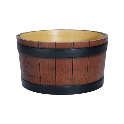 Ice Tub Barrel End with Wood Grain Finish 11 Litre / 19 Pints