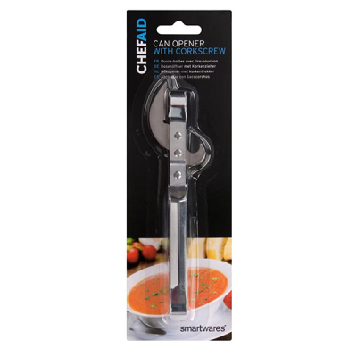 Chef Aid Can Opener with Corkscrew