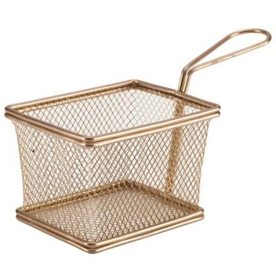 Serving Fry Basket Copper 12.5 x 10 x 8.5cm