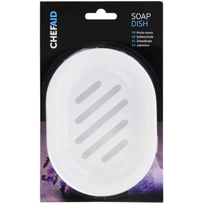 Chef Aid Plastic Oval Soap Dish