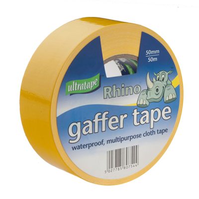 Rhino Gaffer / Cloth Tape Yellow 50mmx50m