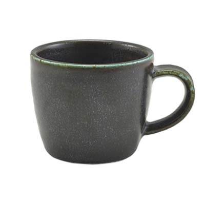 Genware Terra Porcelain Black Espresso Cup 9cl/3oz