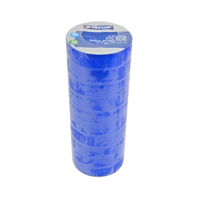 Status PVC Electrical Tape Blue 20 Meter (Pack 10)
