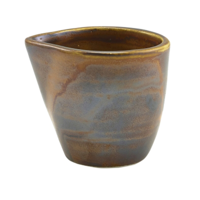 Genware Terra Porcelain Rustic Copper Jug 9cl/3oz