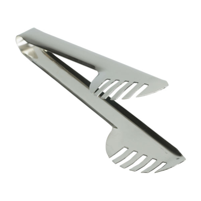 Stainless Steel Crescent Noodle Tong (Slotted)
