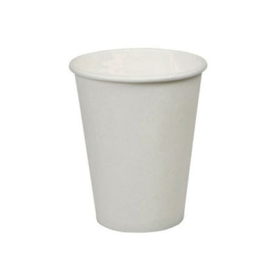 Plain White Hot Drink / Coffee Cup 8oz (Pack 50) [500]