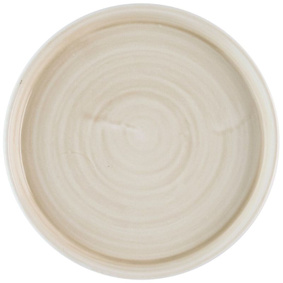 Churchill Stonecast Canvas Natural Walled Plate 6.3" (Pack 6)