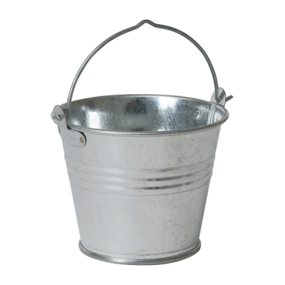 Galvanised Steel Serving Bucket 7cm x 6cm / 12.5cl