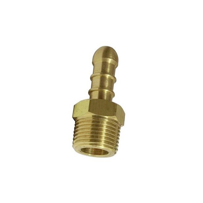 Brass 1/2" Male Nozzle to suit ID 8mm Gas Pipe Hose