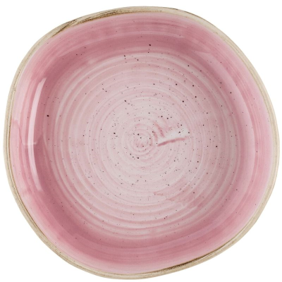 Churchill Stonecast Petal Pink Organic Walled Bowl 7.88" (Pack 6)