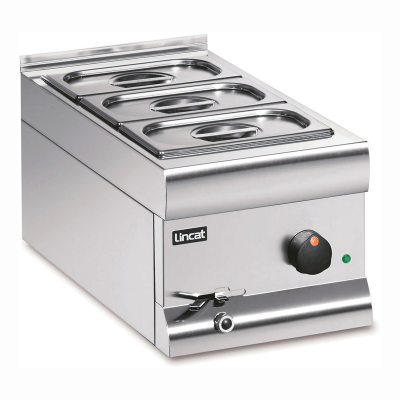 Lincat BM3AW Bain Marie Wet heat with GN dishes and lids 1 kW