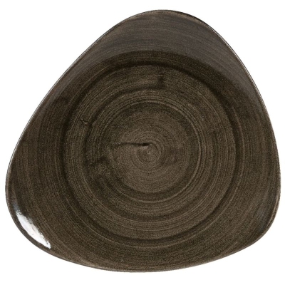 Churchill Stonecast Patina Iron Black Lotus Plate 12" (Pack 6)