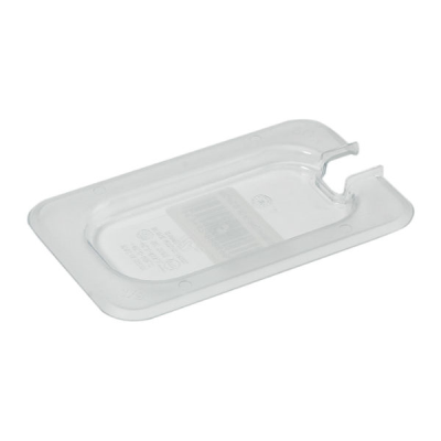 Gastronorm Lid Clear Polycarbonate 1/9 Notched