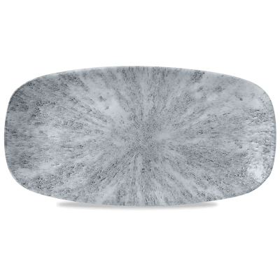 Churchill Stone Pearl Grey Chefs Oblong Plate 11.75x6" (Pack 12)