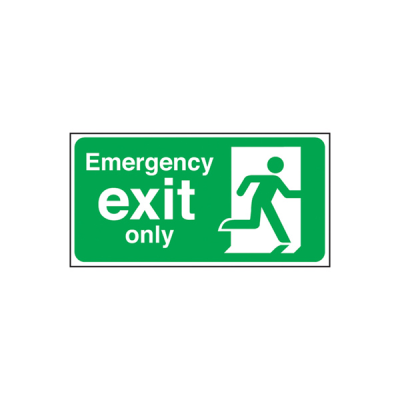 Self Adhesive Emergency Exit Man Right Sign
