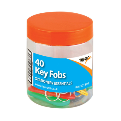 Tiger Key Fobs Tub (Pack 5)