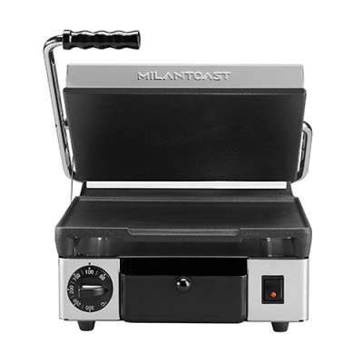Hallco MEMT16002XNS Single Panini Grill 1.8kW Smooth top and bottom Non Stick Plates