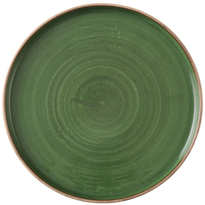 Churchill Stonecast Sorrel Green Walled Plate 10.25" (Pack 6)